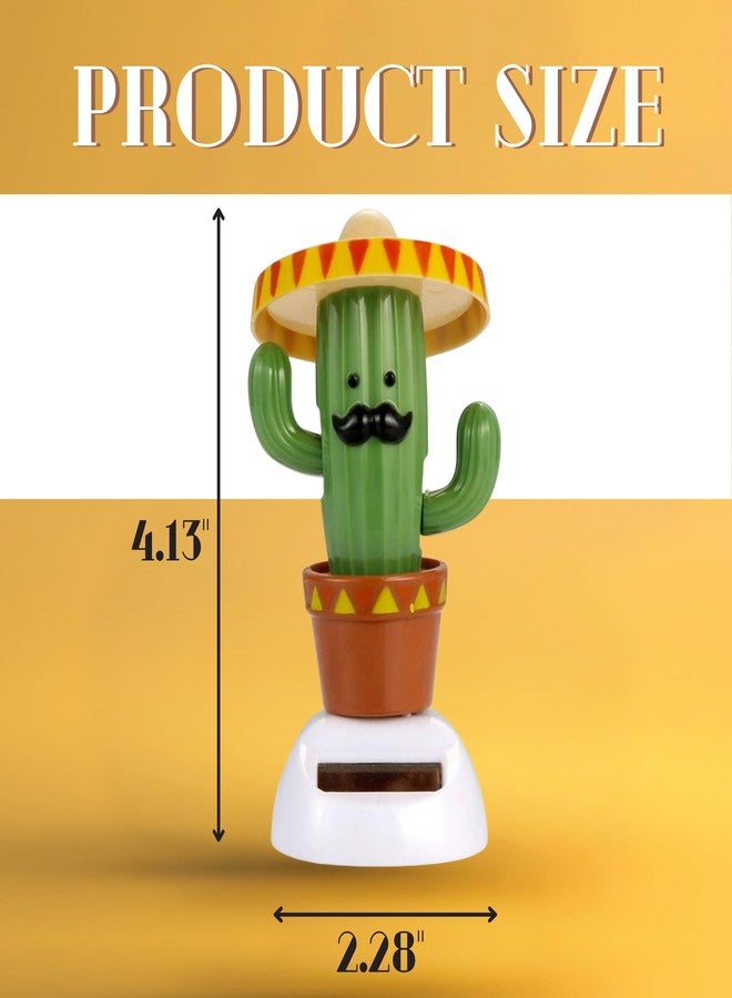 Killer's Instinct Outdoors Solar Powered Dancing Cactus - Sun Power Swinging Animated Bobble Dancer Solar Figurine for Car Dashboard Dancing Cactus Holiday Car Decoration Solar Figures for Office Home Desk - Image 2