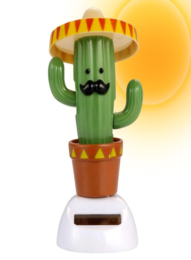 Killer's Instinct Outdoors Solar Powered Dancing Cactus - Sun Power Swinging Animated Bobble Dancer Solar Figurine for Car Dashboard Dancing Cactus Holiday Car Decoration Solar Figures for Office Home Desk - Image 1