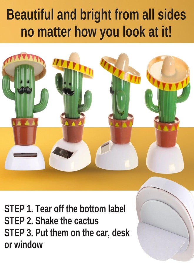 Killer's Instinct Outdoors Solar Powered Dancing Cactus - Sun Power Swinging Animated Bobble Dancer Solar Figurine for Car Dashboard Dancing Cactus Holiday Car Decoration Solar Figures for Office Home Desk - Image 5