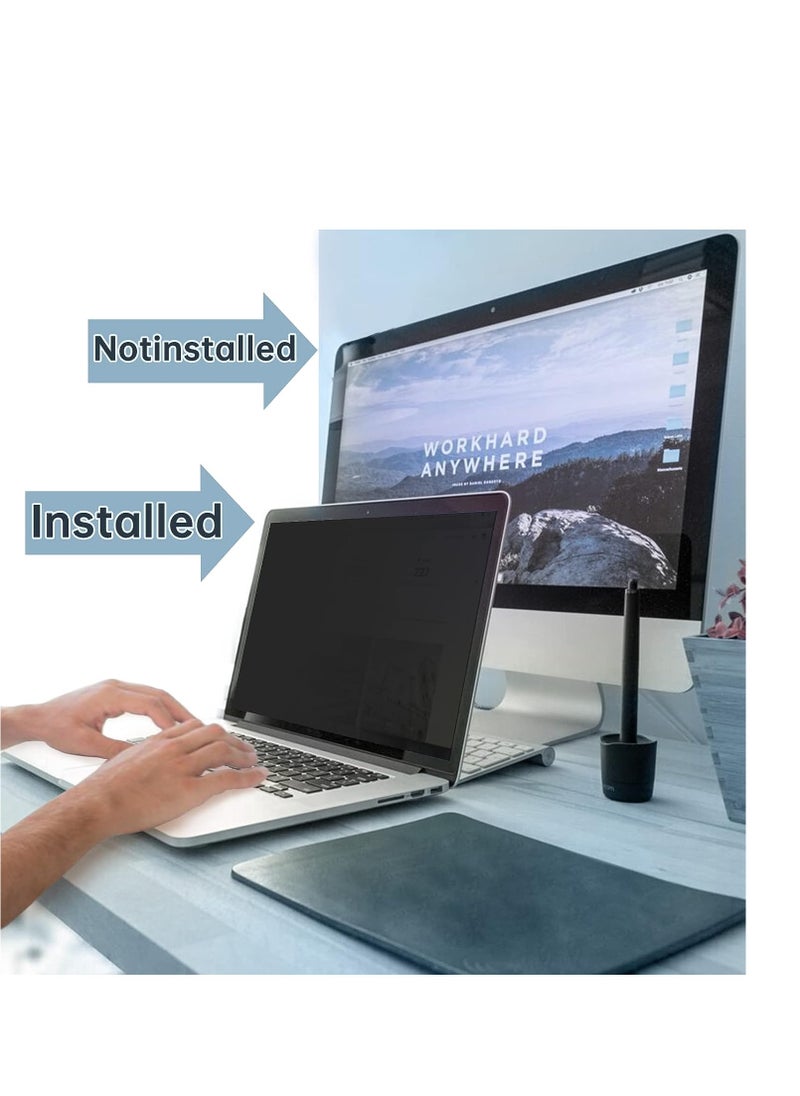 Generic 11.6" Laptop Privacy Screen Protector for 16:9 Aspect Widescreen Computer Monitor, 11.6 Inch Eye Protection Privacy Laptop Screen Filter Anti-Glare Anti-Blue Light Privacy Film Bubble Free  - Image 2
