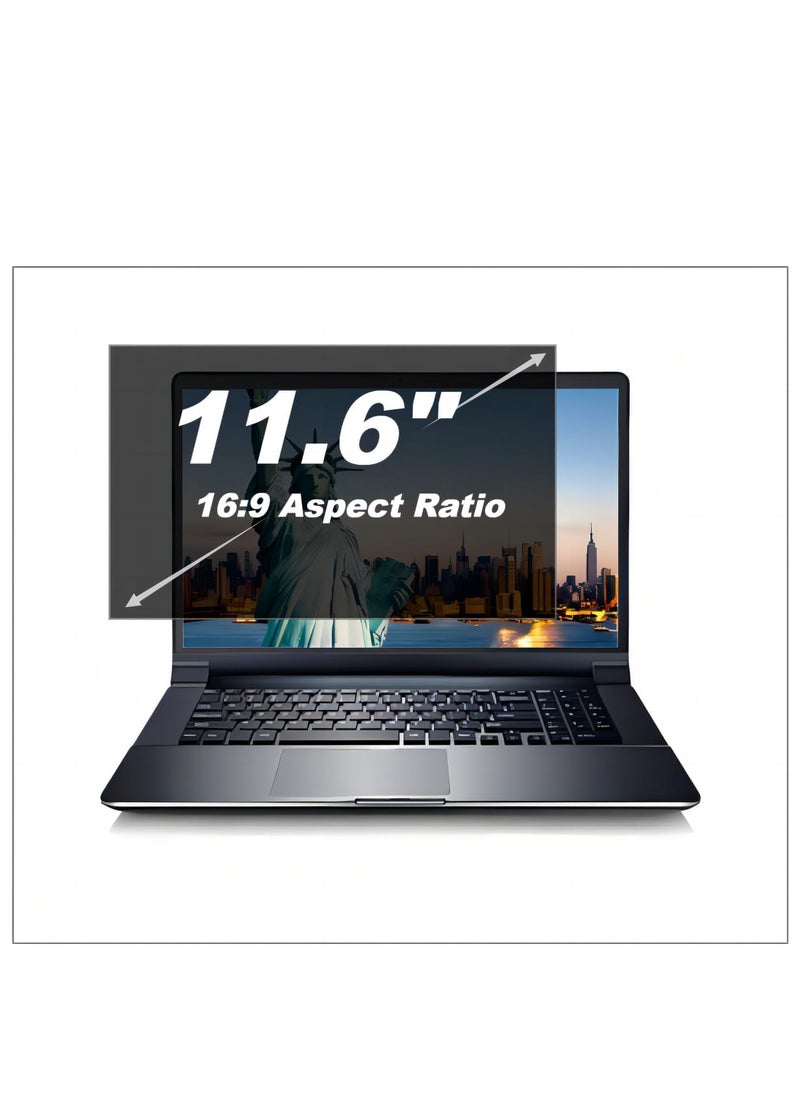 Generic 11.6" Laptop Privacy Screen Protector for 16:9 Aspect Widescreen Computer Monitor, 11.6 Inch Eye Protection Privacy Laptop Screen Filter Anti-Glare Anti-Blue Light Privacy Film Bubble Free  - Image 4