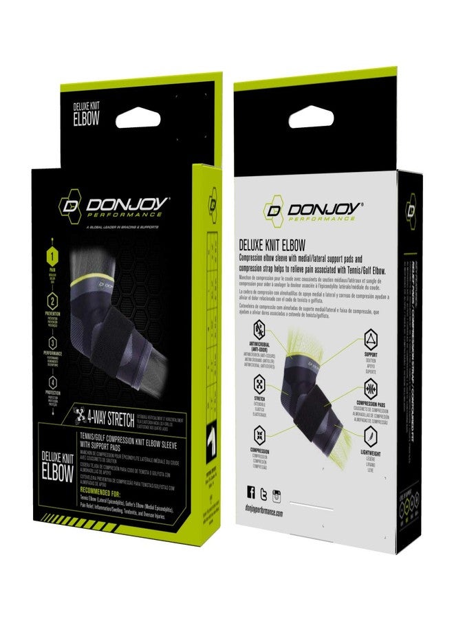 DonJoy Performance Deluxe Knit Elbow Sleeve with Compression Strap - Ideal for Golfer s Elbow, Tennis Elbow, and Elbow Tendonitis - X-Large - Image 3
