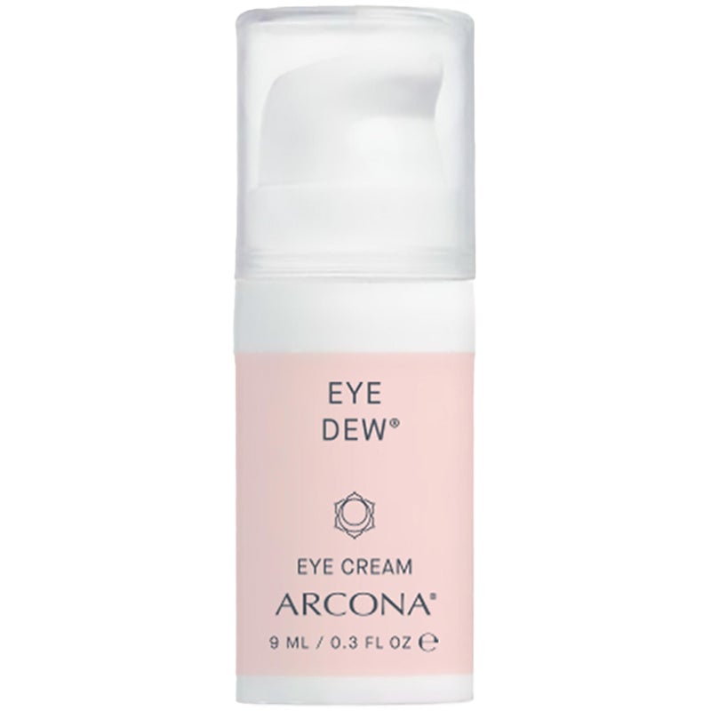 ARCONA Eye Dew - Shea Butter, Hyaluronic Acid + Liquid Crystals Fill In Lines + Wrinkles, Hydrates, Protects .3 oz. Made In The USA - Image 1