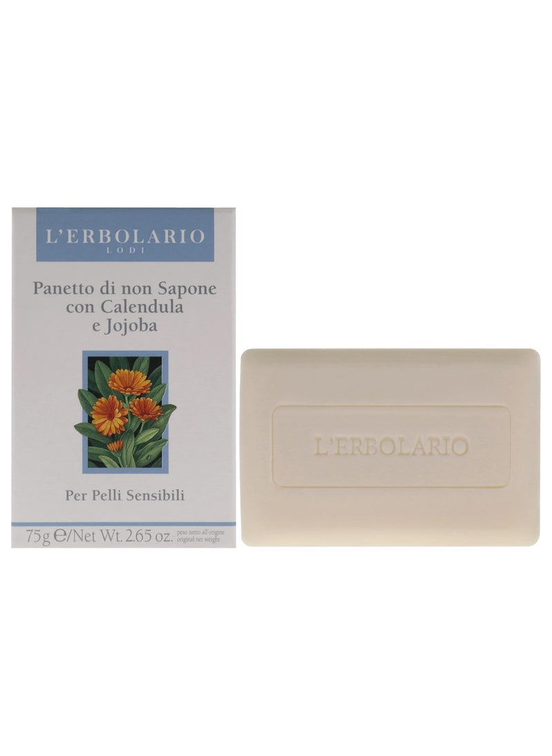 L'Erbolario LErbolario Bar Soap Marigold and Jojoba 26 oz  Soapless Bar  With Marigold and Jojoba Oil  Moisturizing and Nourishing  CrueltyFree 