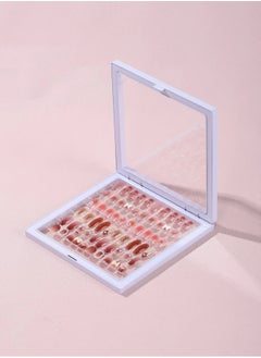 KHAJUL Transparent Nail Storage Box with Acrylic Nano Double-Sided Adhesive and Stand, Suitable for Nail Storage, Ornaments, Gifts for Friends  - Image 3