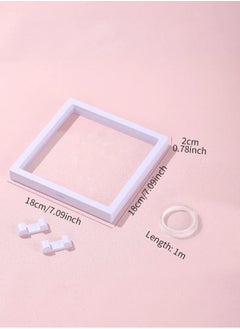 KHAJUL Transparent Nail Storage Box with Acrylic Nano Double-Sided Adhesive and Stand, Suitable for Nail Storage, Ornaments, Gifts for Friends  - Image 2