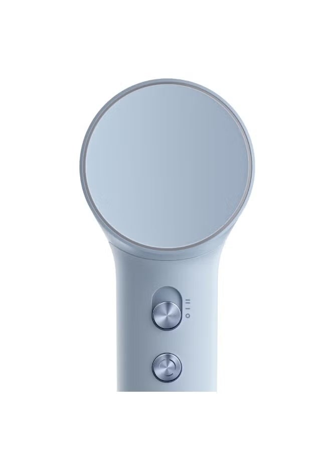 لايفن مجفف شعر أيوني صغير عالي السرعة – أزرق فاتح، خفيف الوزن، منخفض الضوضاء، مدمج، مع فوهة مغناطيسية وحقيبة سفر—للمنزل والسفر - Image 2