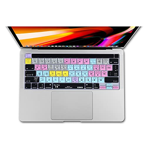 XSKN غطاء لوحة مفاتيح سيليكون XSKN Avid Pro Tools للاختصارات لطرازات Touch Bar 2019 MacBook Pro 16 بوصة A2141 2020 MacBook Pro 13.3 بوصة A2251 A2289 A2338 M1 مع Touch ID نسخة لوحة مفاتيح أمريكية وأوروبية - Image 2