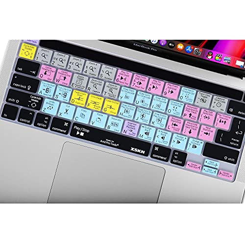 XSKN غطاء لوحة مفاتيح سيليكون XSKN Avid Pro Tools للاختصارات لطرازات Touch Bar 2019 MacBook Pro 16 بوصة A2141 2020 MacBook Pro 13.3 بوصة A2251 A2289 A2338 M1 مع Touch ID نسخة لوحة مفاتيح أمريكية وأوروبية - Image 3