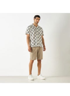 Iconic Iconic Crochet Detail Shirt with Short Sleeves  - Image 2
