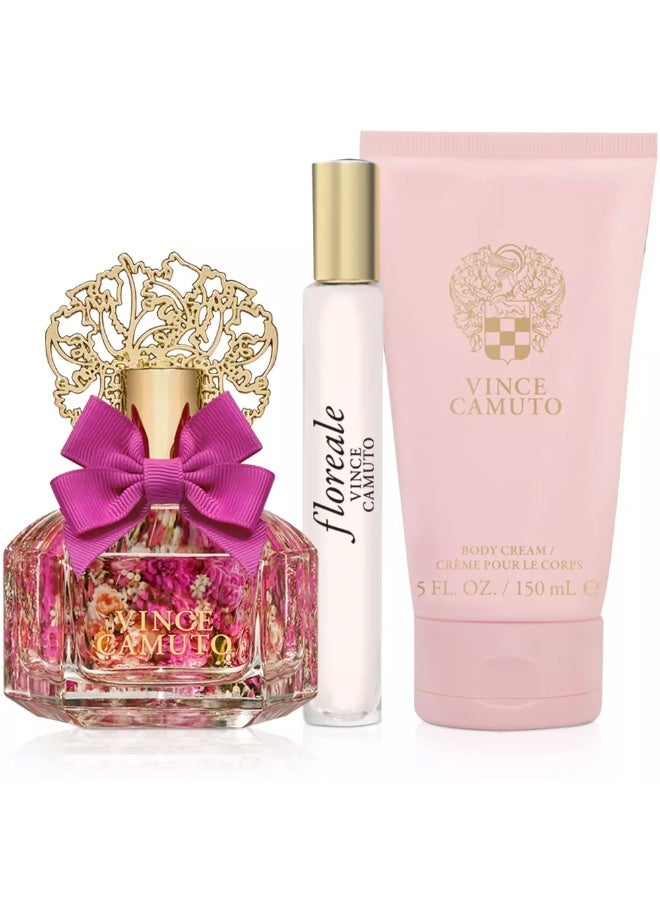 Vince Camuto Floreale For Women Set Edp 100ml + Edp 10ml + Body Cream 150ml - Image 1