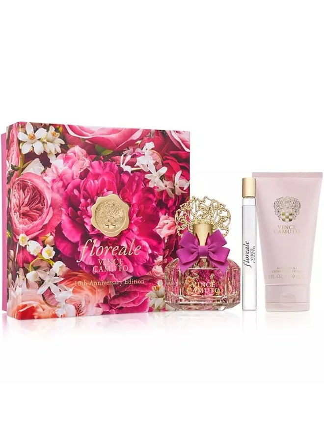 Vince Camuto Floreale For Women Set Edp 100ml + Edp 10ml + Body Cream 150ml - Image 2