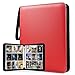WOT I Trading Card Binder 900 Pockets Baseball Card Binder Sleeves with Zipper Double Sided Pockets Card Holder Carry Card Case for Baseball Card Football CardRed WOCB97 - Image 3