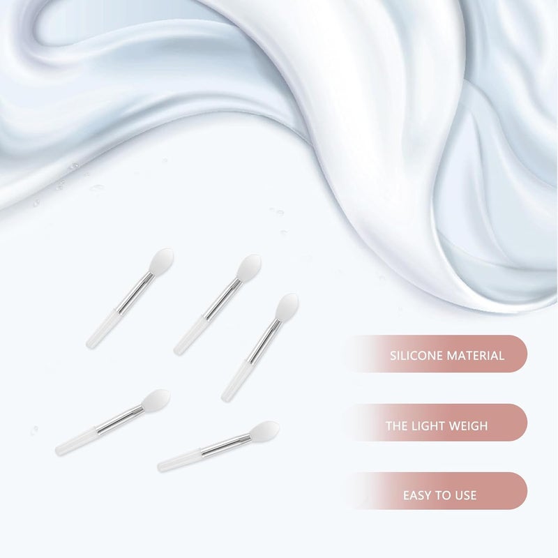 10pcs Silicone Lip Applicator Brush Set with Heads Portable Lipstick Application Tool for Precise Lip Care and Makeup Use - Image 3