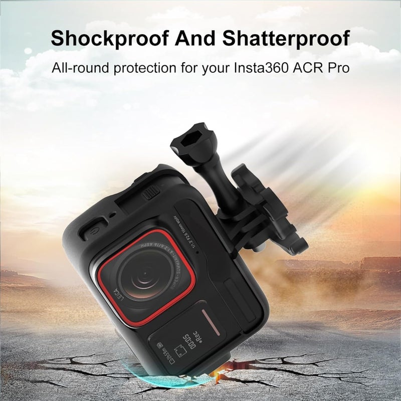 PULUZ PULUZ Protective Cage for Insta360 Ace Pro Plastic Cage Expansion Adapter Frame with Cold Shoe Base for Insta360 Ace Pro Camera Cage Cover Accessories  - Image 4