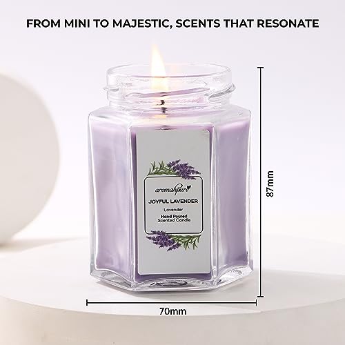 Aromahpure Scented Candle (48 hrs) (100% Soy Wax)- Handcrafted | Smoke-Free |Joyful Lavender- Lavender Fragrance Candles for Home & Gift Sets - Image 2