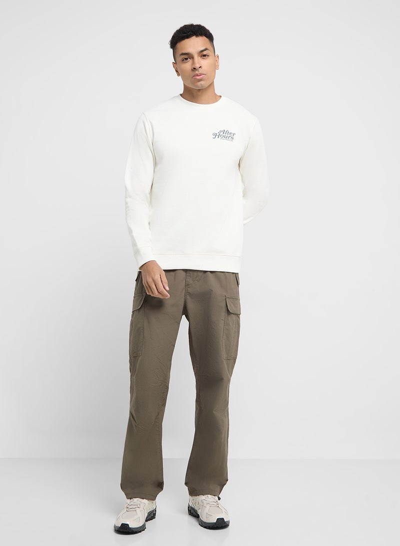 Only & Sons Spatrick Regualer Fit Crew Ncek Sweatshirt  - Image 4