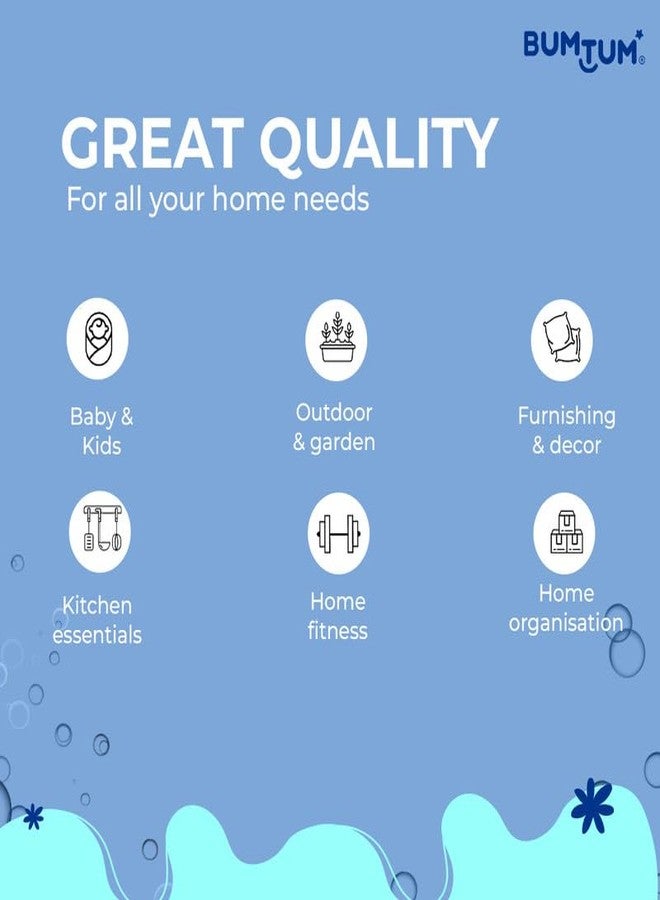 Bumtum Baby Soft Cotton Hooded Bath Towel, 4 Pcs.| Ultra Absorbent | for Newborn, Infant Boys and Girls (76 X 61 Cm, Pack of 1) - Image 3