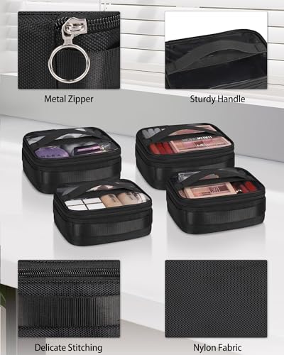 Relavel Hair Tools Travel Bag with 6 Pcs Clear Bags, Hair Stylist Backpack Hairdresser Cosmetology Bag, Heat Insulation Full Layer for Curling Iron, Hair Straightener, Travel Accessories Train Case - Image 4