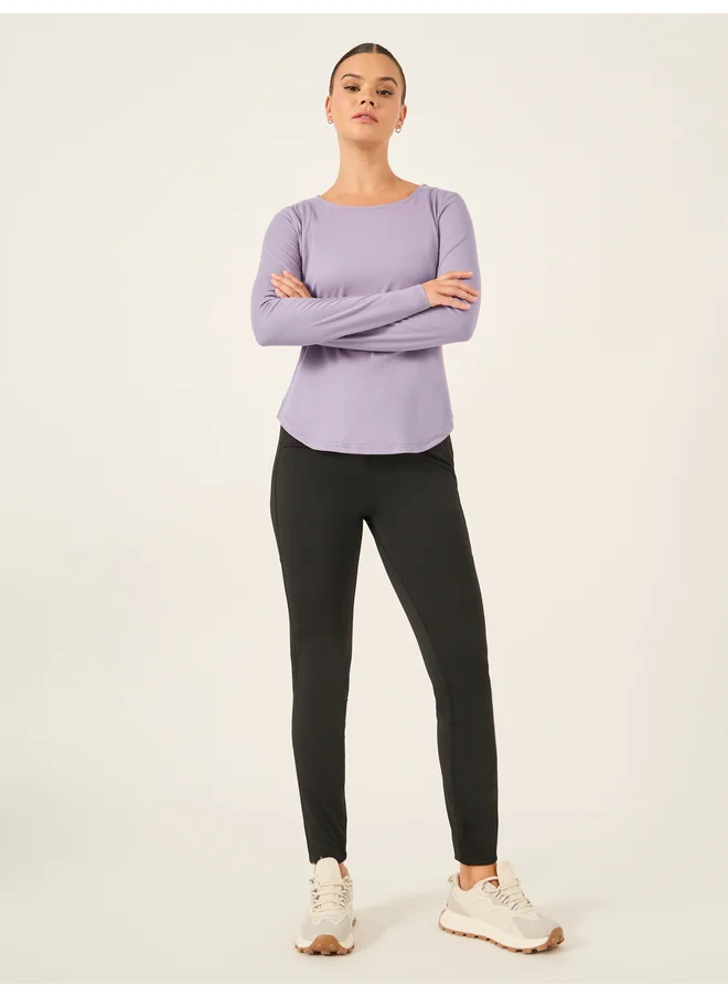 ستايلي Styli Active Pintuck Back Long Sleeve Top