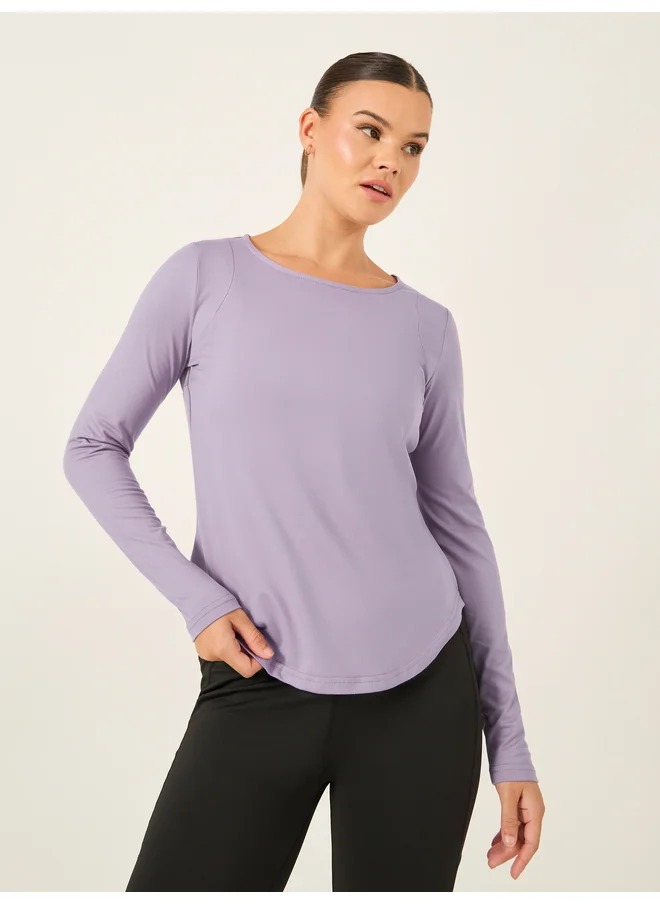 ستايلي Styli Active Pintuck Back Long Sleeve Top