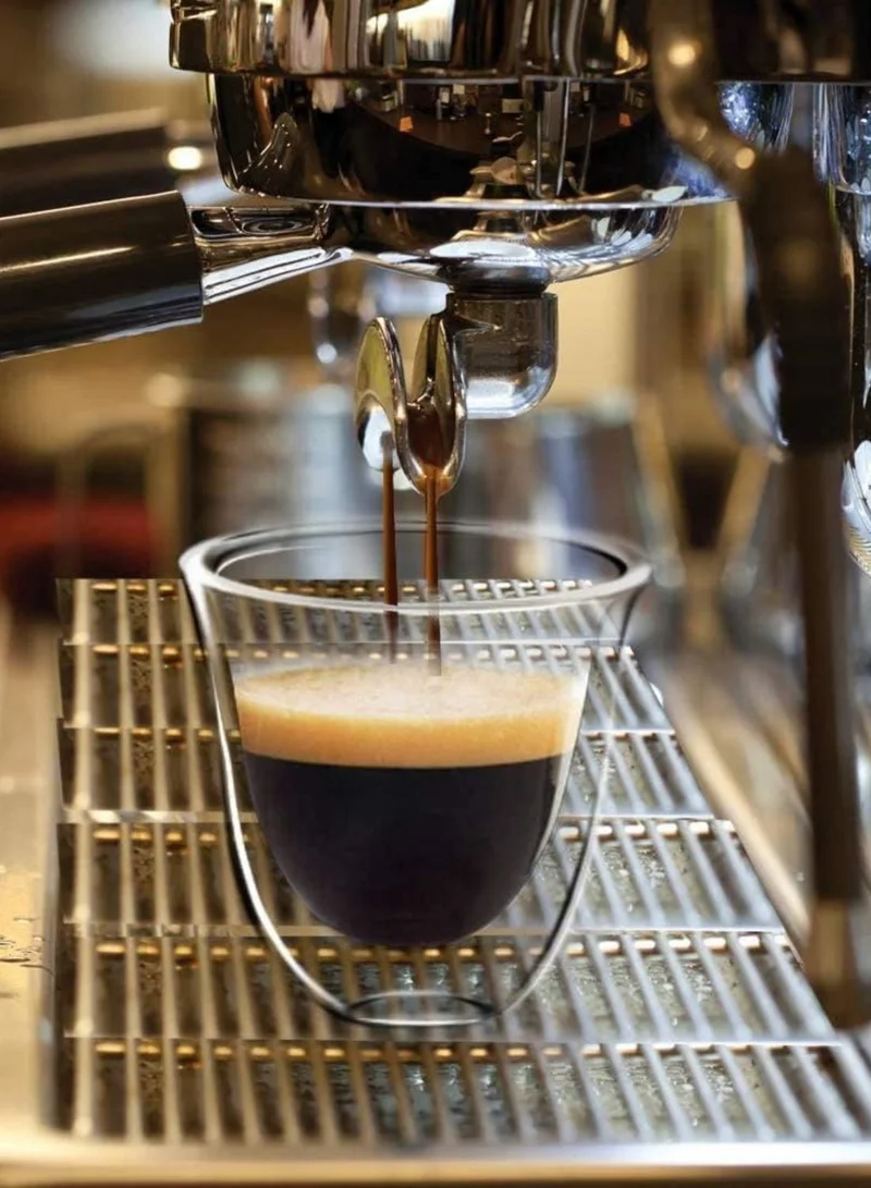 1Chase Borosilicate Double Wall Coffee Tea Cup 80ML Set Of 6