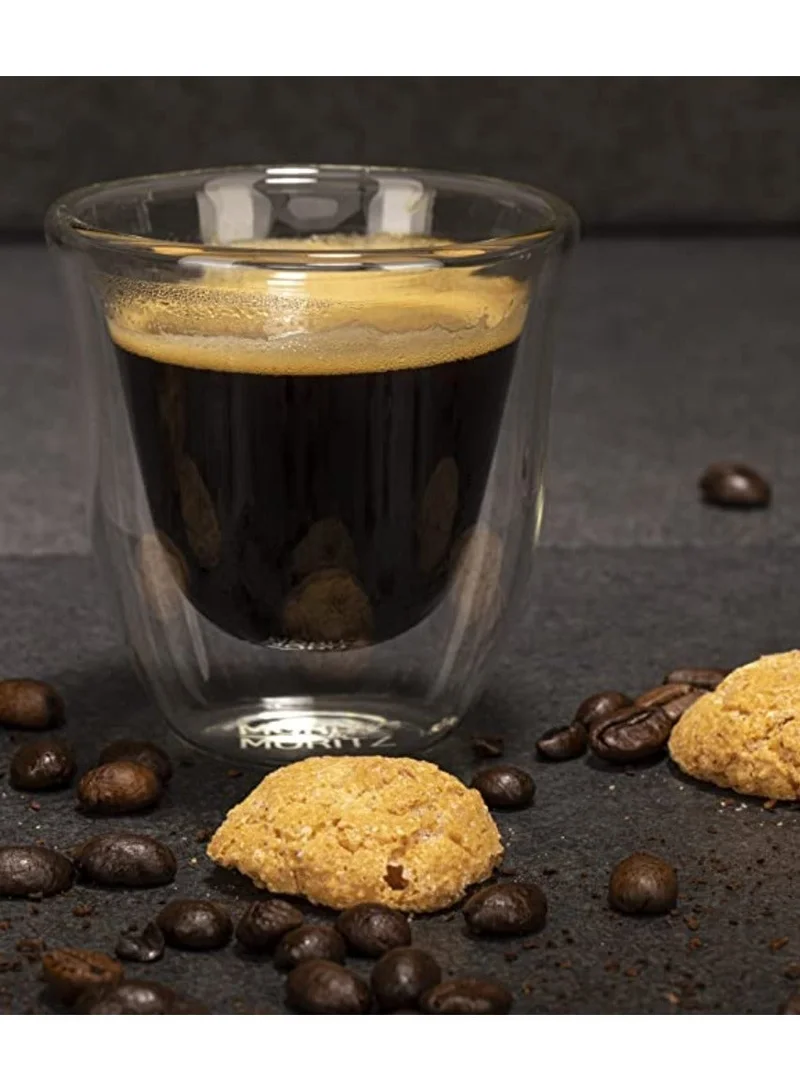 1Chase Borosilicate Double Wall Coffee Tea Cup 80ML Set Of 6