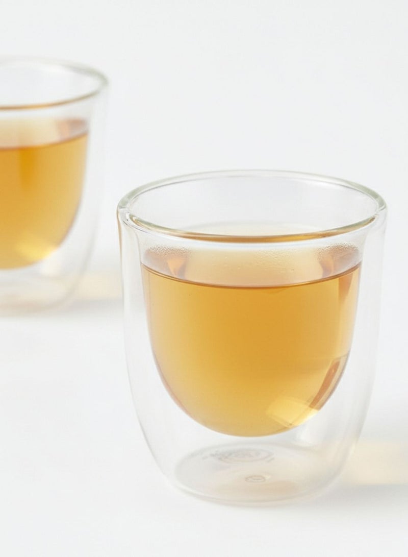 1Chase Borosilicate Double Wall Coffee Tea Cup 80ML Set Of 6 - Image 4