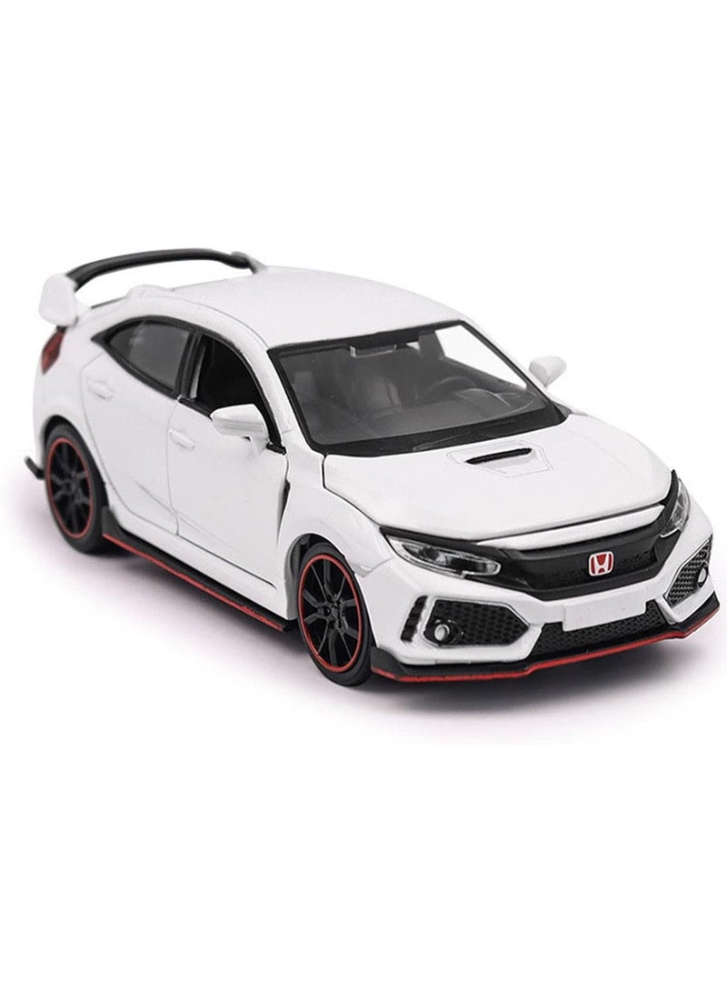 Genérico 1/32 Metal Honda Civic Type R Hatchback Car Alloy Diecast Vehicle With Sound Light Removable Car - Image 1