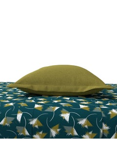 Trident Trident Everyday Double Bed Queen Size Bedsheet, 120 Thread Count, 100% Cotton With 2 Pillow Covers, Soft Finish-Atlas Green  - Image 4