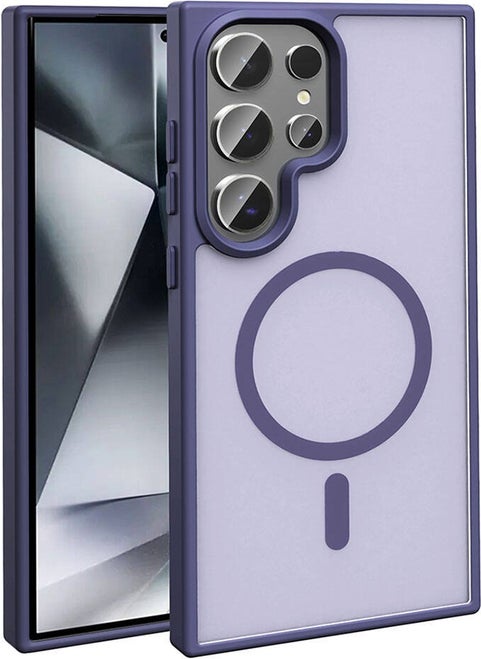 FUJIMAX Samsung Galaxy S24 Ultra Case Magsafe Charging Matte Back Surface Sio Cover