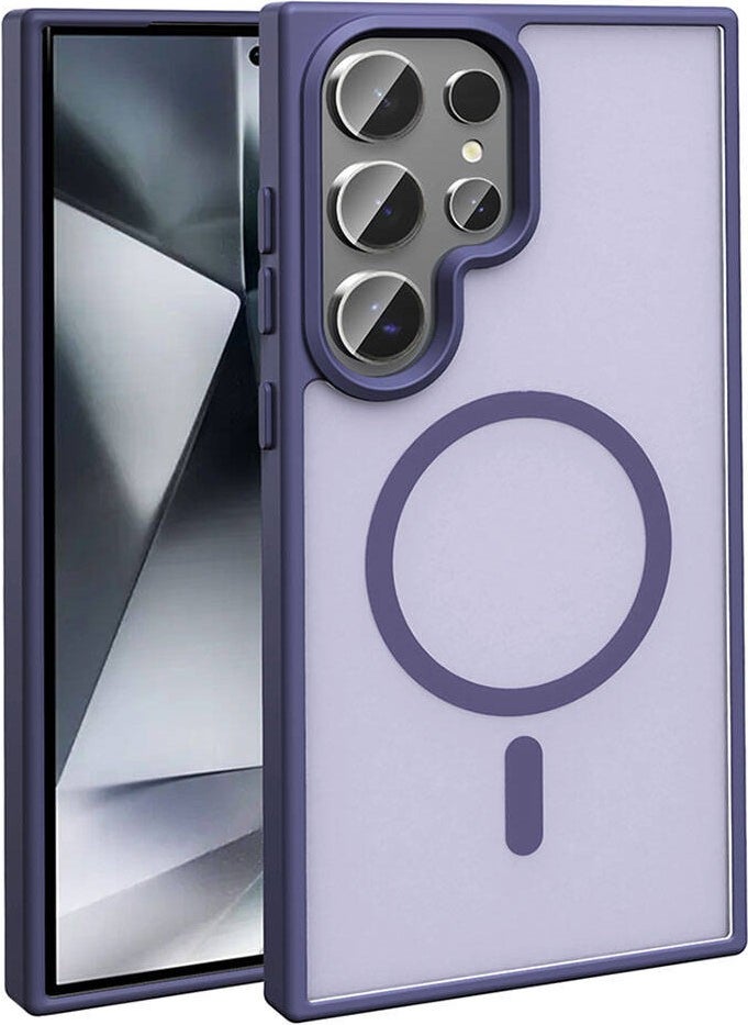 FUJİMAX - FUJIMAX Samsung Galaxy S24 Ultra Case Magsafe Charging Matte Back Surface Sio Cover - Image 1