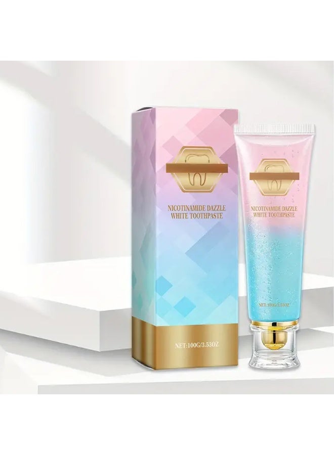 DubaiGallery Niacinamide Dazzle White Toothpaste, Fresh Breath Niacinamide, Bodyaccel Toothpaste, Body Accel Niacinamide Whitening Toothpaste 100g - Image 2