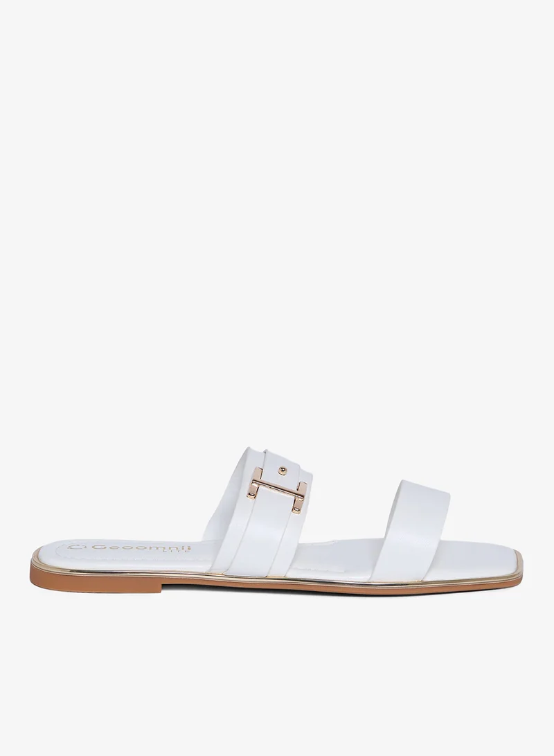 جيومني صنادل جيومني المسطحة للنساء – صنادل صيفية مريحة قابلة للارتداء اليومي، والمشي والسفر