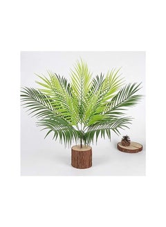 Generic Artificial Tropical Palm Leaf Bushes,50cm Artificial Greenery Plants Faux Tropical Palm Fronds Plant 9 Stems Palm Fake Bushes(No Wood)  - Image 2