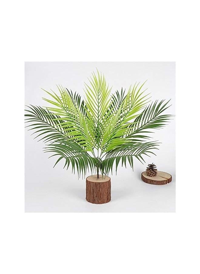 Generic Artificial Tropical Palm Leaf Bushes,50cm Artificial Greenery Plants Faux Tropical Palm Fronds Plant 9 Stems Palm Fake Bushes(No Wood)  - Image 2