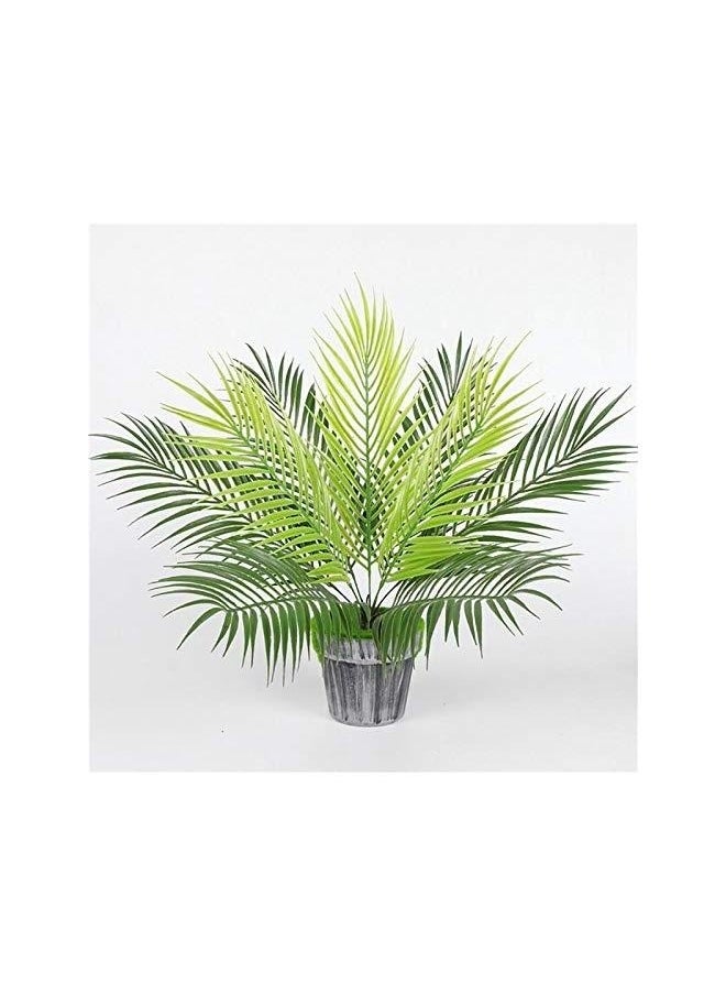 Generic Artificial Tropical Palm Leaf Bushes,50cm Artificial Greenery Plants Faux Tropical Palm Fronds Plant 9 Stems Palm Fake Bushes(No Wood)  - Image 4