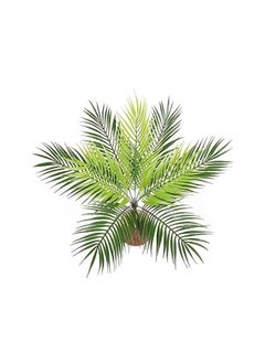 Generic Artificial Tropical Palm Leaf Bushes,50cm Artificial Greenery Plants Faux Tropical Palm Fronds Plant 9 Stems Palm Fake Bushes(No Wood)  - Image 5
