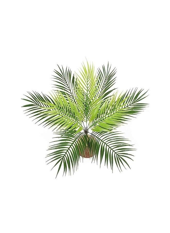 Generic Artificial Tropical Palm Leaf Bushes,50cm Artificial Greenery Plants Faux Tropical Palm Fronds Plant 9 Stems Palm Fake Bushes(No Wood)  - Image 5