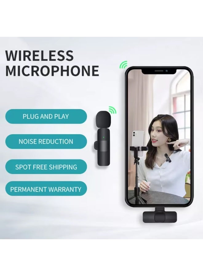 Wireless Lavalier Microphone for Mobile Phones and iPad, Portable Noise Cancelling Recording Mic for Live Streaming, TikTok, Instagram - Image 3