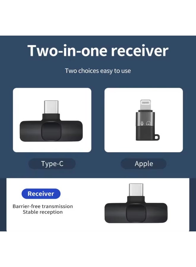 Wireless Lavalier Microphone for Mobile Phones and iPad, Portable Noise Cancelling Recording Mic for Live Streaming, TikTok, Instagram - Image 5