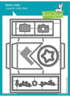 Lawn Fawn Shutter Card Lawn Cuts Custom Craft Die 