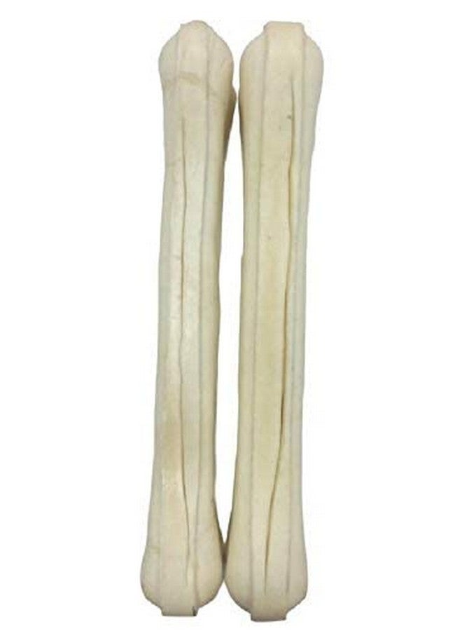 Premium Press Digestible Rawhide 10 Inch Calcium Chew Bones - Makes Teeth & Gums Healthy And Long Lasting Treats - (2 Piece Pack) - Image 3