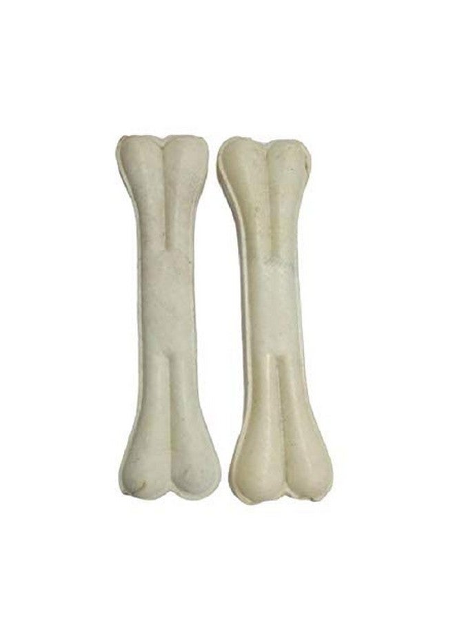 Premium Press Digestible Rawhide 10 Inch Calcium Chew Bones - Makes Teeth & Gums Healthy And Long Lasting Treats - (2 Piece Pack) - Image 2