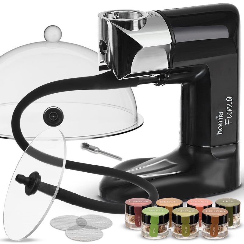 طقم مدخن الكوكتيل طقم مدخن الويسكي جهاز تدخين الدخان طقم موسع 14 قطعة مع ملحقات ورقائق الخشب مدخن داخلي هدية للرجال