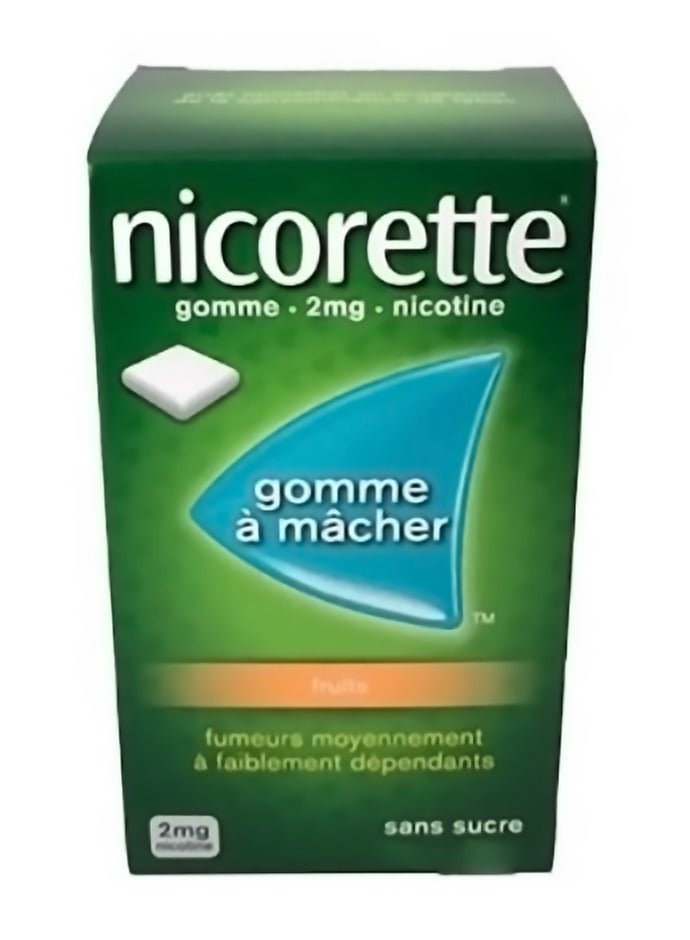 نيكوريت علكة بنكهة الفواكه 2 مجم - عبوة 105 قطعة