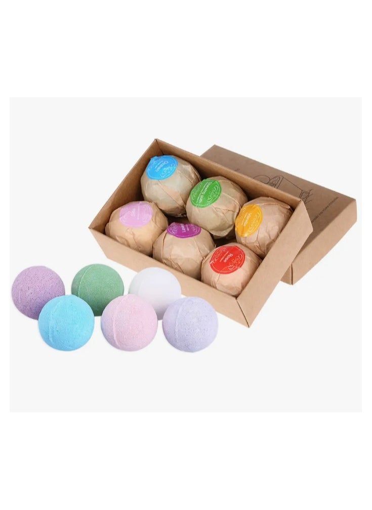 ROSOTENA 6-Piece Organic Bath Bombs Multicolour 60grams  - Image 1