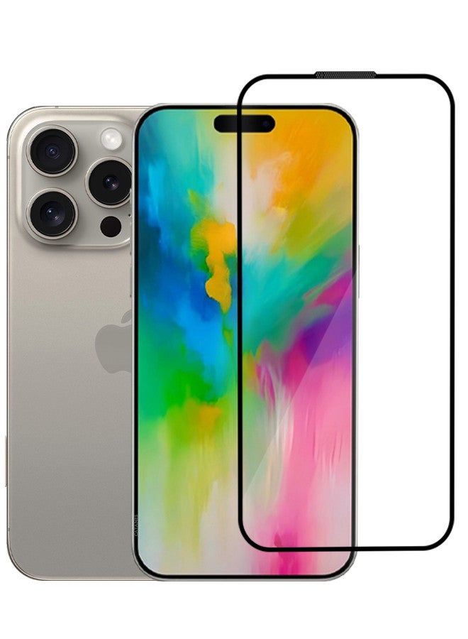 CATANES ( Screen Protector For iPhone 16 Pro ) 9H Hardness Shatterproof HD Tempered Glass,Full Coverage Screen Protector, Easy Installation Clear Color - Image 1