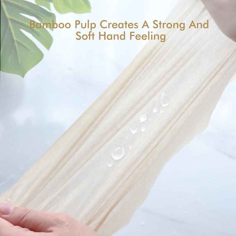 DrDirt Bamboo Paper Hand Towels M Fold 2 Ply 110 Sheets 8 Pack per Bulk Compact Size Hand Towels Paper Refill for Kitchen and Bathroom - Image 4
