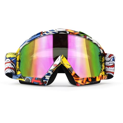 YOHOG Dirt Bike ATV Goggles Motorcycle Gear Motocross Riding Racing Dirtbike MX&MTB Accessories UTV Helmet Goggles Offroad Goggles Anti-Fog UV400 Scratch Dustproof Men Women Youth kids - Image 1